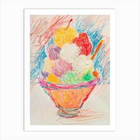 Trifle Sundae Jelly Dessert 2 Art Print