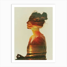 Meditating Woman 5 Art Print