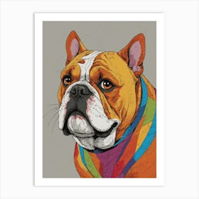 Bulldog Canvas Print Art Print