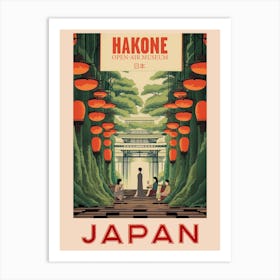 Hakone Open Air Museum, Visit Japan Vintage Travel Art 1 Poster Art Print