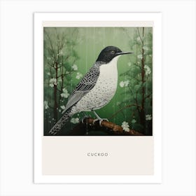 Ohara Koson Inspired Bird Painting Cuckoo 4 Poster Art Print