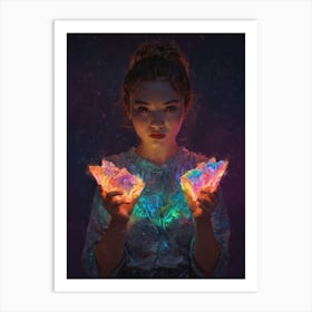 Glow In The Dark 8 Art Print