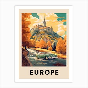 Vintage Travel Poster Europe 2 Art Print