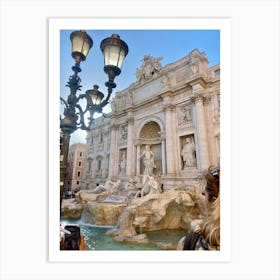 Trevi Fountain In Rome Art Print