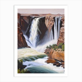 Shoshone Falls, United States Peaceful Oil Art  Art Print