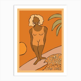 Long Live Summer Tan Lines  - Tropicool Studio Art Print