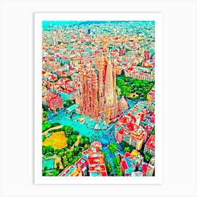 Barcelona Art Print