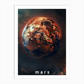 Mars Planet 3 Art Print