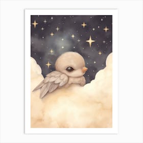 Sleeping Baby Bird Art Print