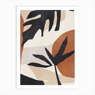 Abstract Leaves 3 Art Print