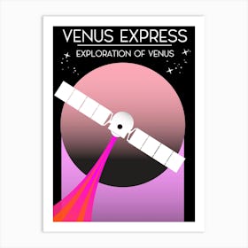 Venus Express Exploration Of Venus Space Art Art Print