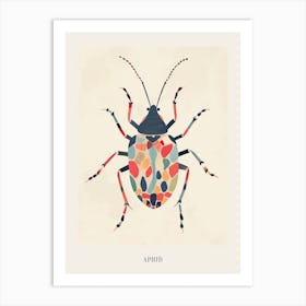 Colourful Insect Illustration Aphid 14 Poster Art Print