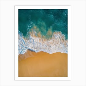 Aerial View Of A Beach 31 Art Print