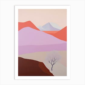 Atacama Desert   South America (Chile), Contemporary Abstract Illustration 1 Art Print