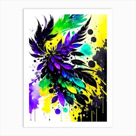 Colorful Feathers Art Print