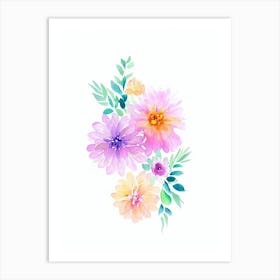 Bourvardia 2 Watercolour Flower Art Print