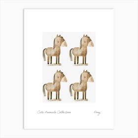 Cute Animals Collection Pony 2 Art Print