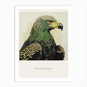 Ohara Koson Inspired Bird Painting Golden Eagle 2 Poster Art Print