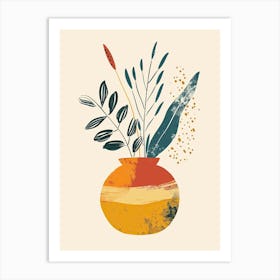 A Retro Elegy Mid Century Style Art Print