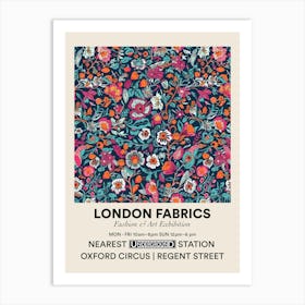 Poster Bloom Burst London Fabrics Floral Pattern 2 Art Print