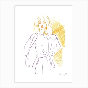 Fashion Sketch 5 Art Print