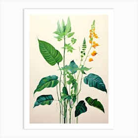 'Plants In A Vase' Art Print