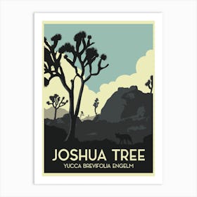 Joshua Tree National Park Travel Poster Art Print