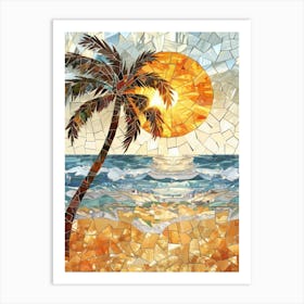 Sunset On The Beach 17 Art Print