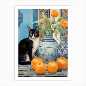 Chinese Cat Art Print