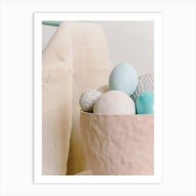 Easter Eggs In A Bowl 10 Art Print