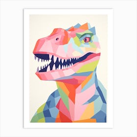 Colourful Dinosaur Torvosaurus 2 Art Print