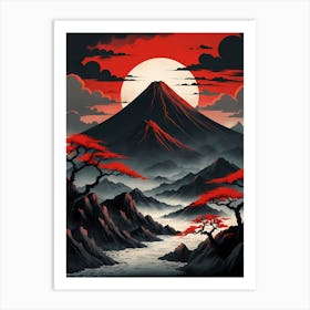 Japanese Landscape 6 Art Print