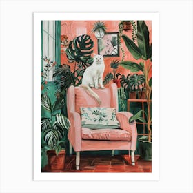 Pink Chair Art Print