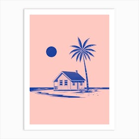 Beach House Art Print