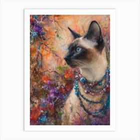 Siamese Cat Art Print