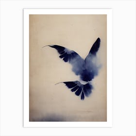 Indigo Bird Art Print