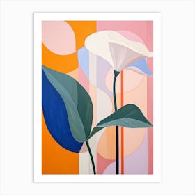 Calla Lily 2 Hilma Af Klint Inspired Pastel Flower Painting Art Print