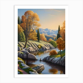 Autumn In The Valley Art Print