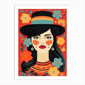 Mexican Girl Art Print