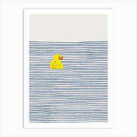 Yellow Rubber Duck Art Print