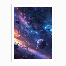 Space Wallpaper 14 Art Print