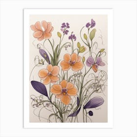 Orchids Luckycharms Art Print