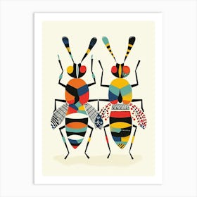 Colourful Insect 1 Illustration Art Print
