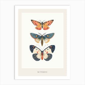 Colourful Insect Illustration Butterfly 13 Poster Art Print