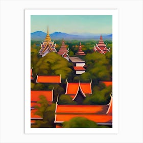 Myanmar City Art Print