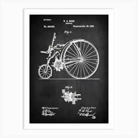 Bicycle Print, Bicycle Wall Art, Bicycle Poster, Bicycle Patent, Schwinn Bike, Bicycle Decor, Bicycle Gift, Bike Gift,Vintage Bicycle, Sb8551 Art Print