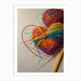 Heart Of Yarn 8 Art Print