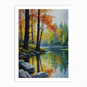 Autumn Reflection Art Print