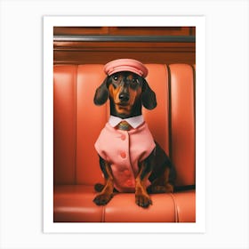 A Dachshund Dog 5 Art Print