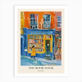 London Book Nook Bookshop 4 Poster Art Print